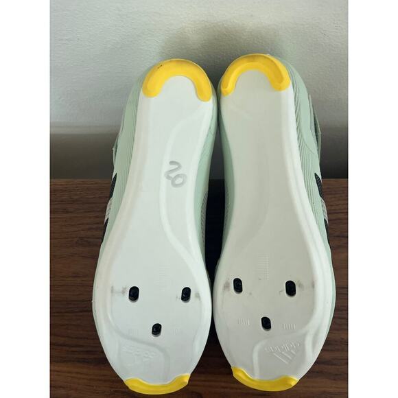 NWT Adidas The Indoor Cycling Shoe Men\'s 8.5 Stationery Bike Spin Mint/Yellow main image 4